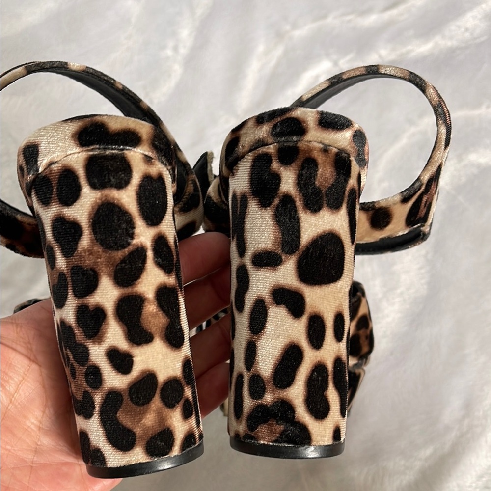 animal print block platform heel size 7 - Picture 8 of 10